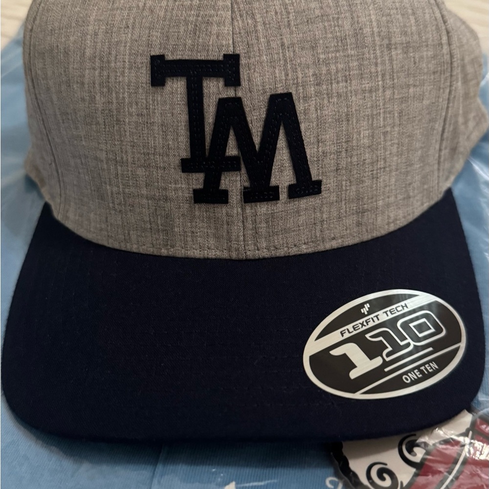 Gray and Navy Baseball Cap